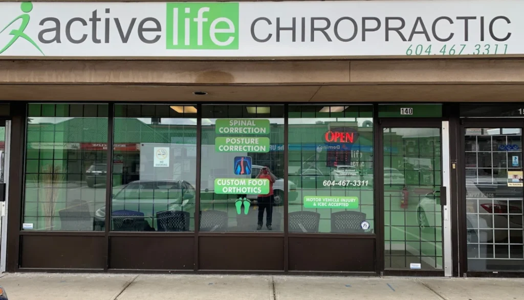 Outside view of Active Life Chiropractic clinic in Maple Ridge