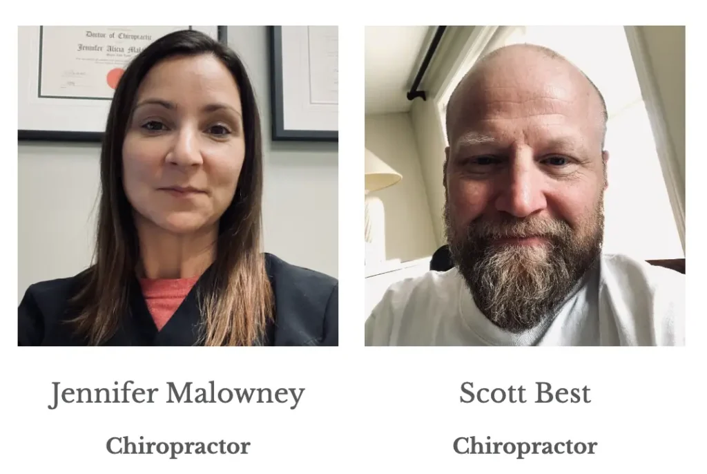Barrie's chiropractors Dr. Jennifer Malowney, Dr. Scott Best