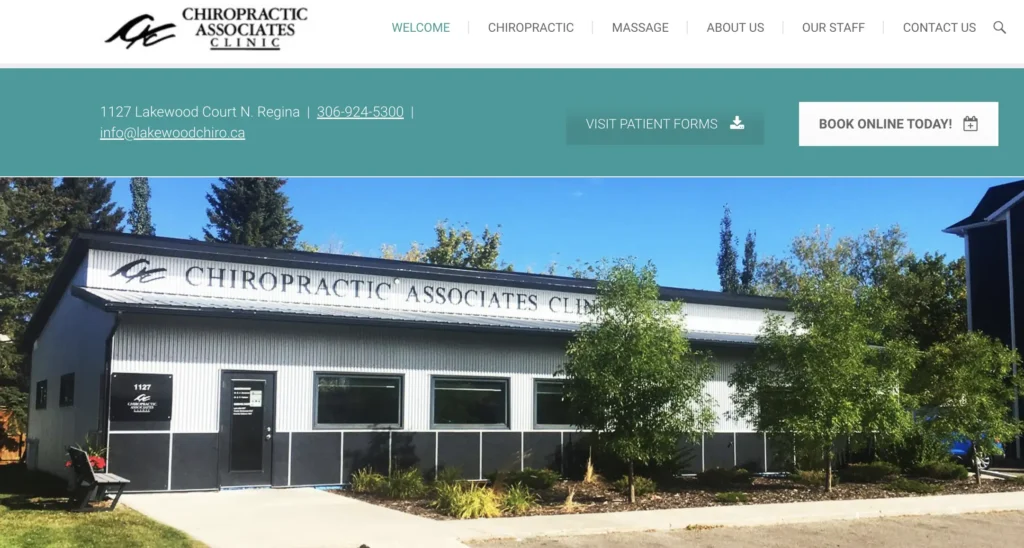 Chiropractic Associates Clinic's Main Entrance in Regina