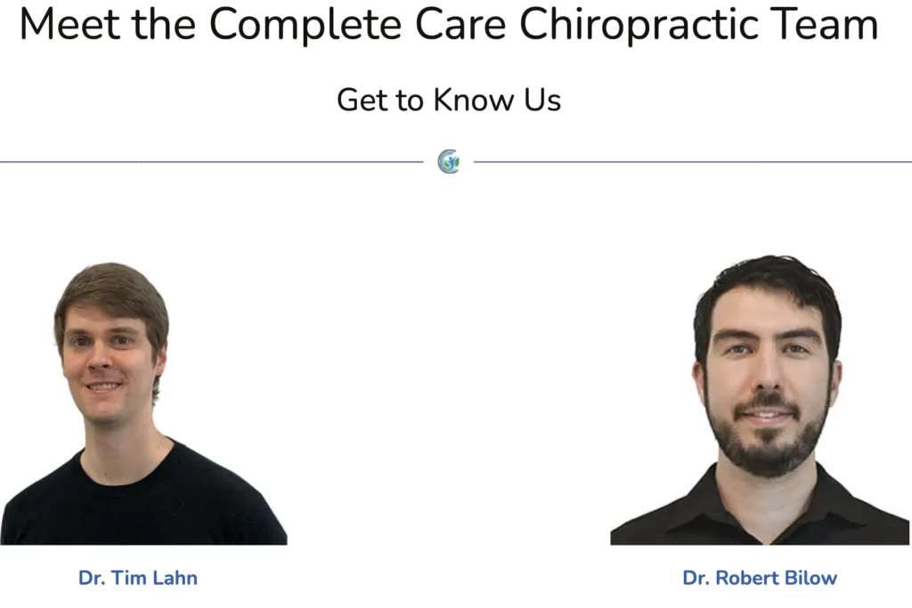 Dr. Tim Lahn, Dr. Robert Bilow chiropractic doctors