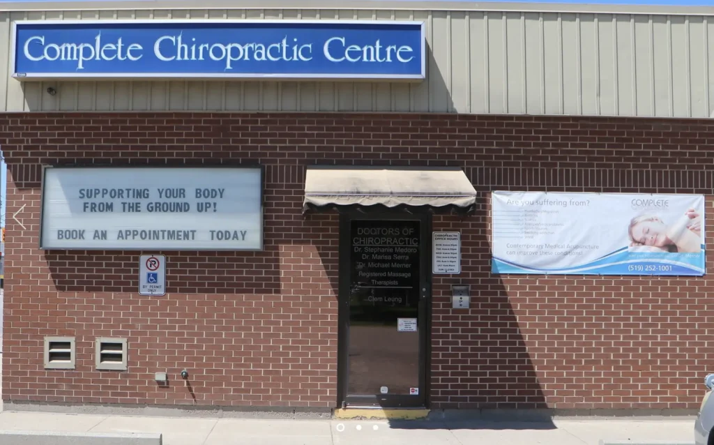Entrance of Complete Chiropractic Centre in Windsor