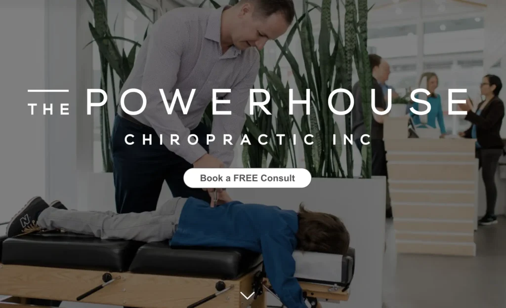 Vancouver chiropractor The Powerhouse Chiropractic Screengrab